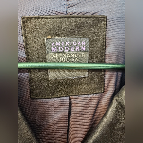 NWOT - Lambskin Alexander Julian American Modern Black Jacket - Size XL - Picture 3 of 8